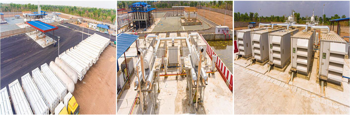 位于尼日利亚的安瑞科井口天然气回收系统